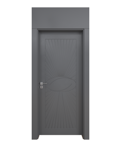 BY-4035V Porte intérieure laqué Vitrée